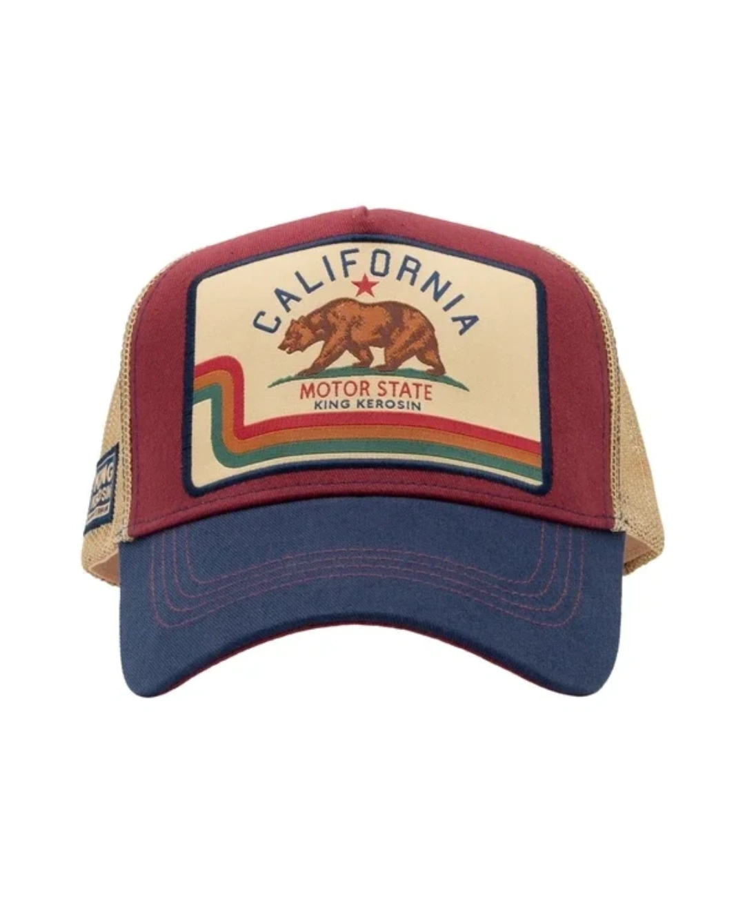 Autentico cappellino da camionista con patch frontale - California 0