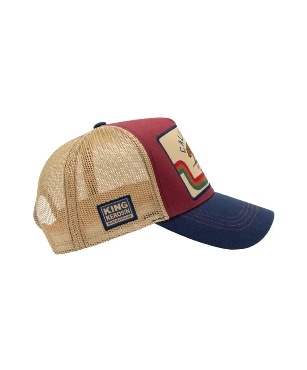 Autentico cappellino da camionista con patch frontale - California 1