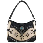 Borsa Hobo Bessie Turchese Concho Feather 0