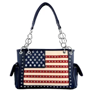 borsa western americana strass stelle bandiera usa glamour
