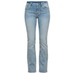 Jeans Donna Bootcut a Vita Alta in Denim Chiaro con Ricami Ali e Strass Westfield Eagle 0