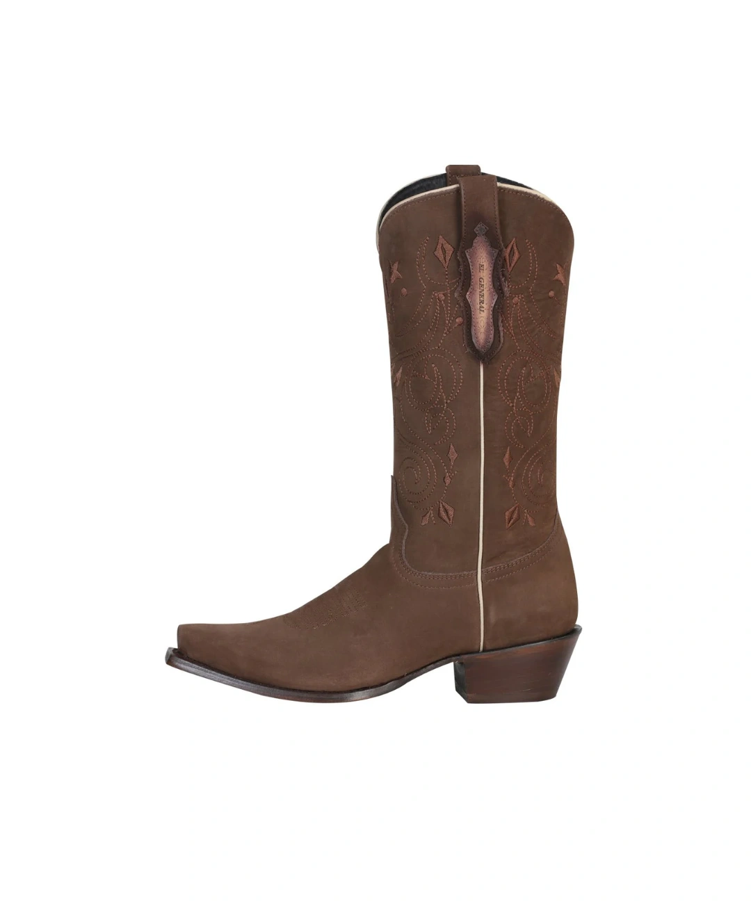 Stivali Western Donna El General Limited Edition in Nobuck Camel a Punta 0