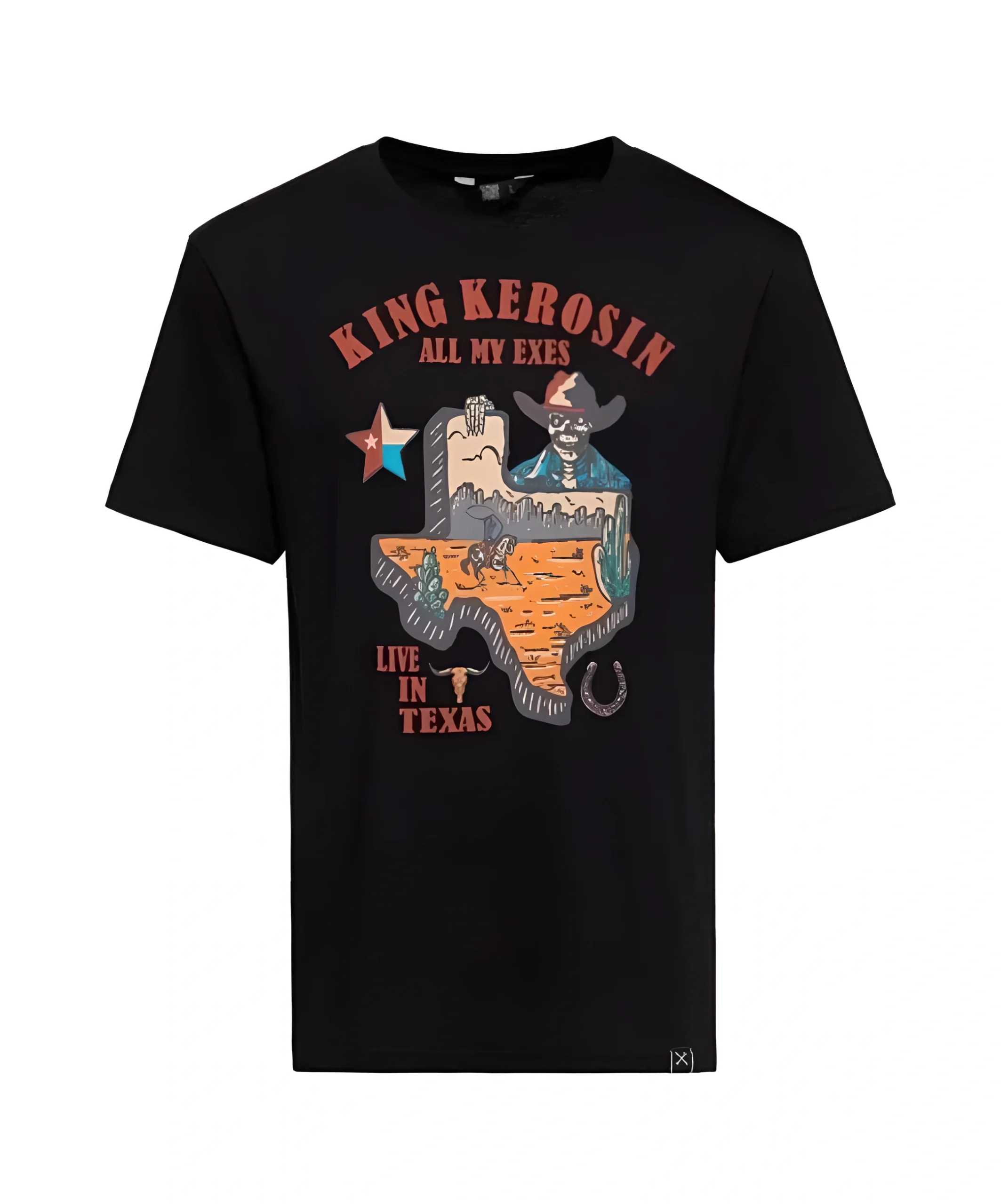 T-shirt « All My Exes Live In Texas » di KING KEROSIN 0